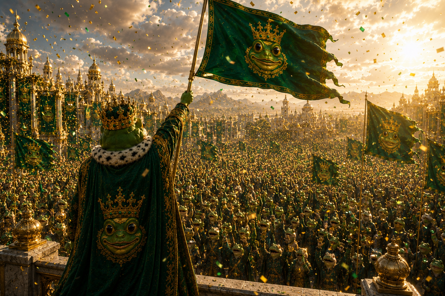 SultanPepe raises the flag